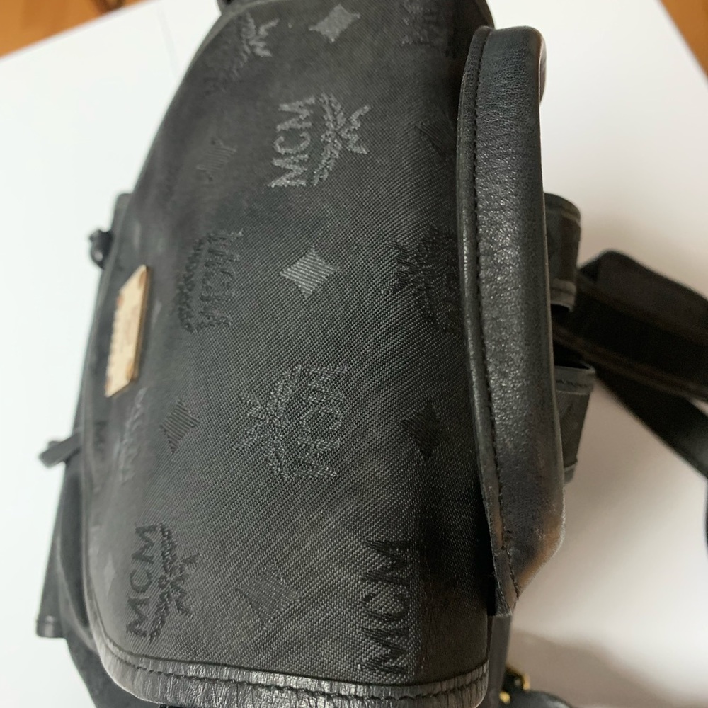 Mcm Black Nylon Authentic Backpack - image 8